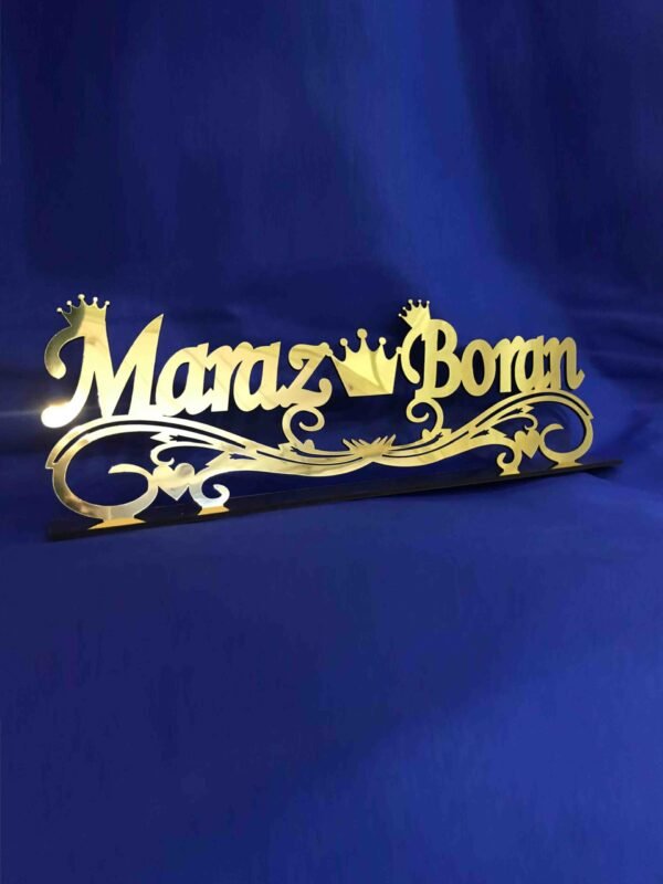 İsim Pleksi, Masa Süsü, Altın